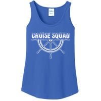 Cruise Squad Nautical Wooden Ship Steering Wheel Cruising Gift Ladies Essential Tank