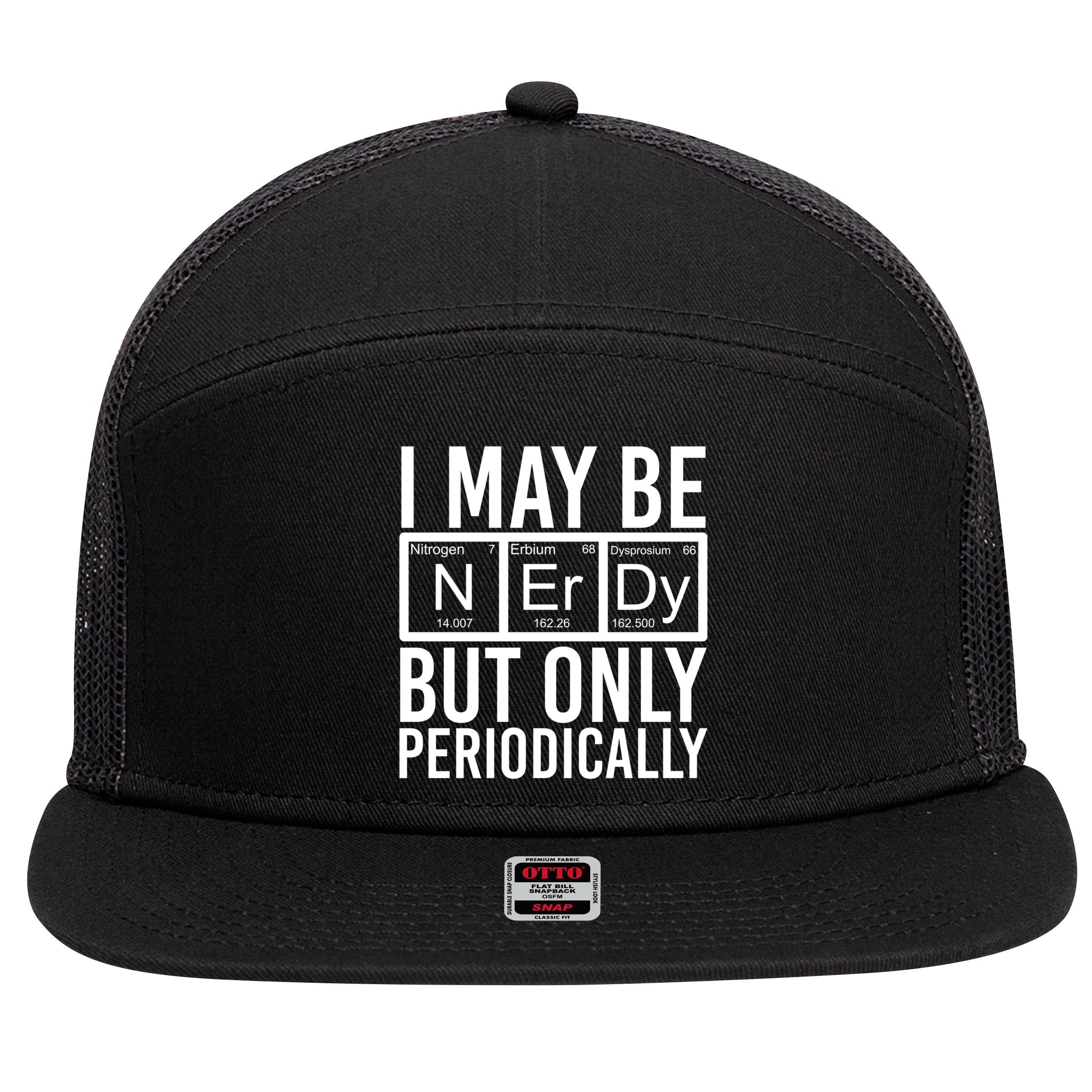 Chemist Science Nerd Gift Periodic Table Scientist Chemistry Gift 7 Panel Mesh Trucker Snapback Hat
