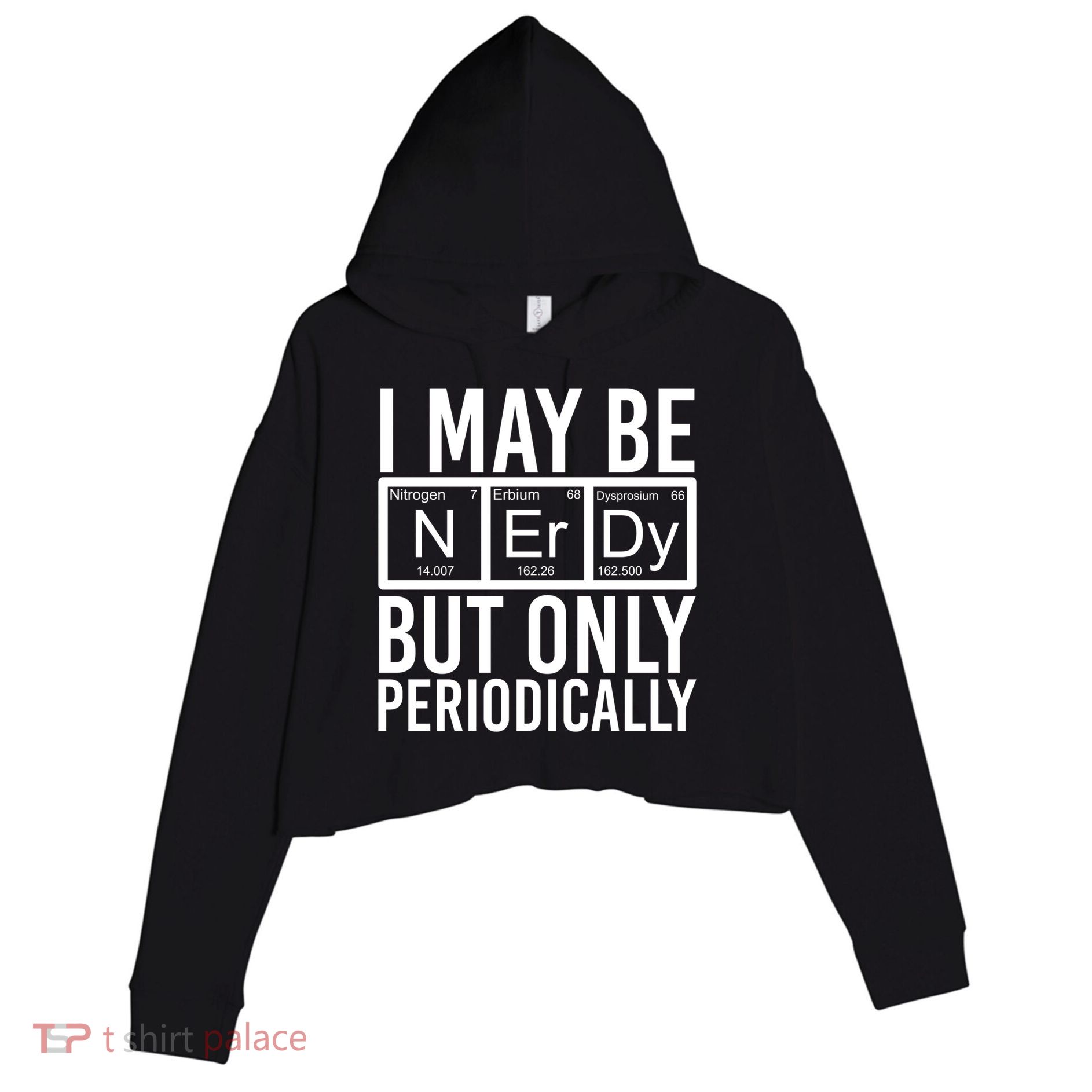 Chemist Science Nerd Gift Periodic Table Scientist Chemistry Gift Crop Fleece Hoodie