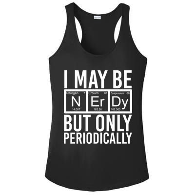 Chemist Science Nerd Gift Periodic Table Scientist Chemistry Gift Ladies PosiCharge Competitor Racerback Tank