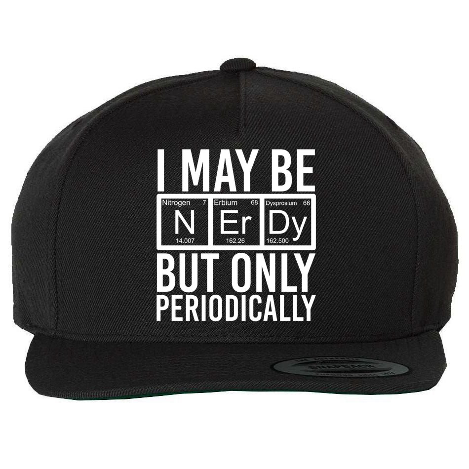 Chemist Science Nerd Gift Periodic Table Scientist Chemistry Gift Wool Snapback Cap