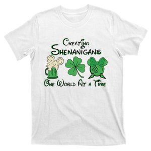 Creating Shenanigans One World At A Time Saint Patrick's Day Beer Drinking Team T-Shirt