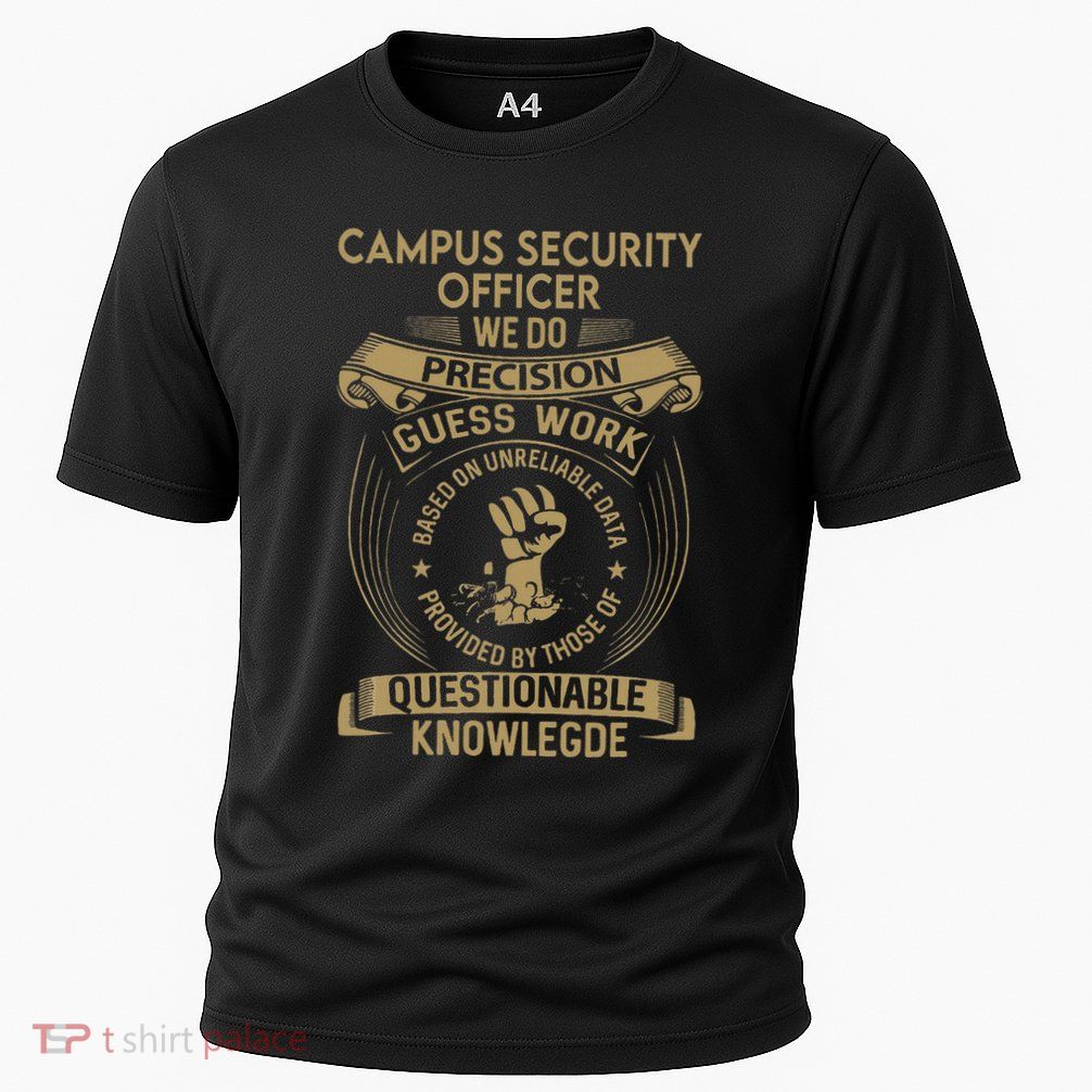 Campus Security Officer We Do Precision Cooling Performance Crew T-Shirt