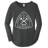 Colorado School Of Mines Orediggers Icon Logo Women's Perfect Tri Tunic Long Sleeve Shirt