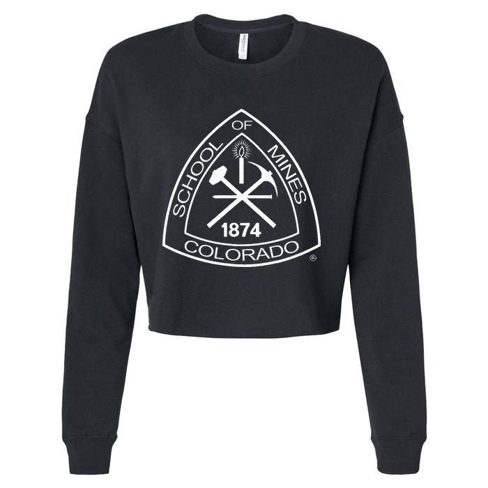 Colorado School Of Mines Orediggers Icon Logo Cropped Pullover Crew