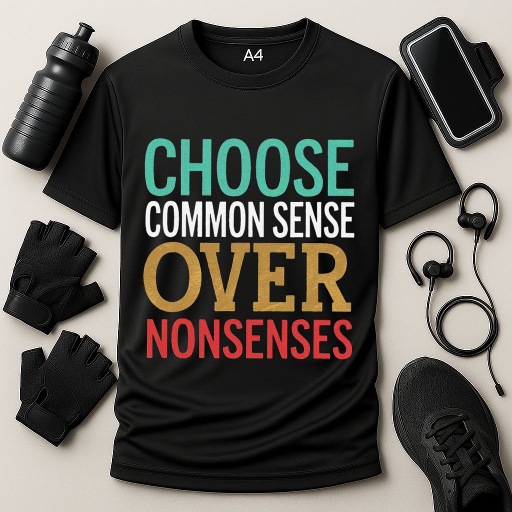 Common Sense Over Nonsense Performance Shirt