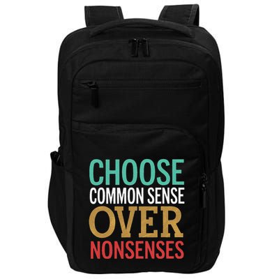 Common Sense Over Nonsense Impact Tech Backpack
