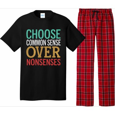 Common Sense Over Nonsense Pajama Set