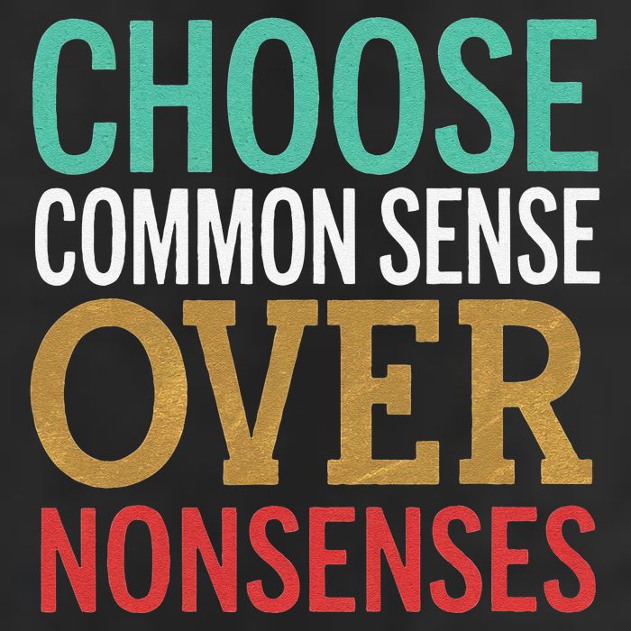 Common Sense Over Nonsense 25L Jumbo Tote
