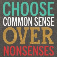 Common Sense Over Nonsense Cotton Canvas Backpack