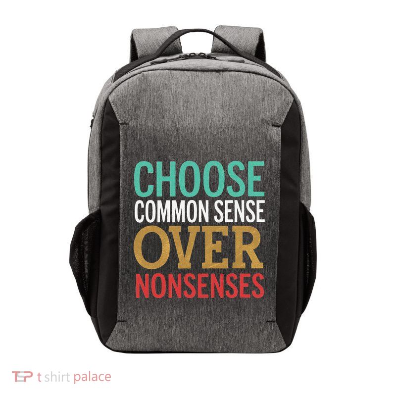 Common Sense Over Nonsense Vector Backpack