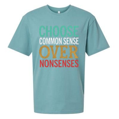 Common Sense Over Nonsense Sueded Cloud Jersey T-Shirt