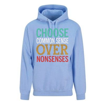 Common Sense Over Nonsense Unisex Surf Hoodie