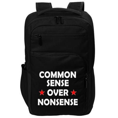 Common Sense Over Nonsense Impact Tech Backpack