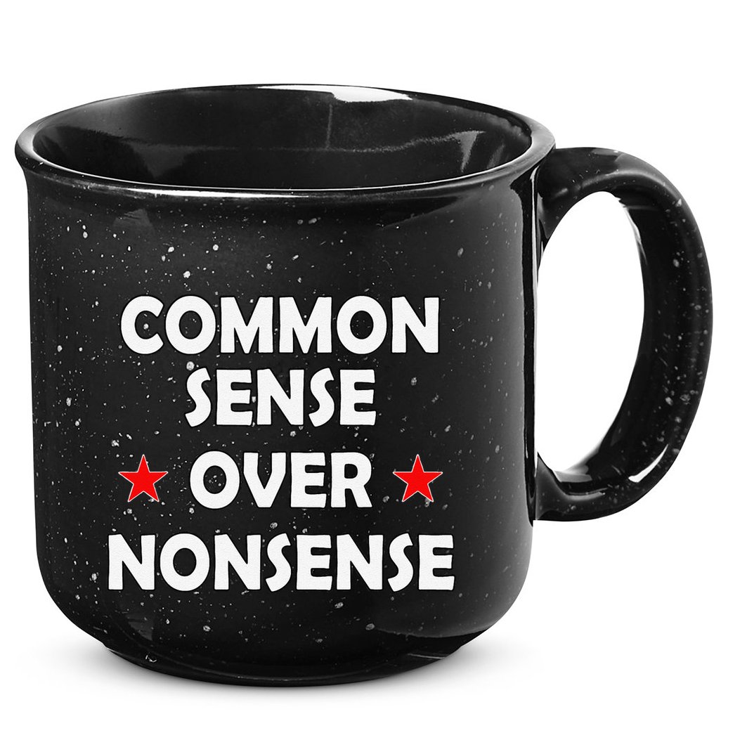 Common Sense Over Nonsense 15oz Campfire Ceramic Mug