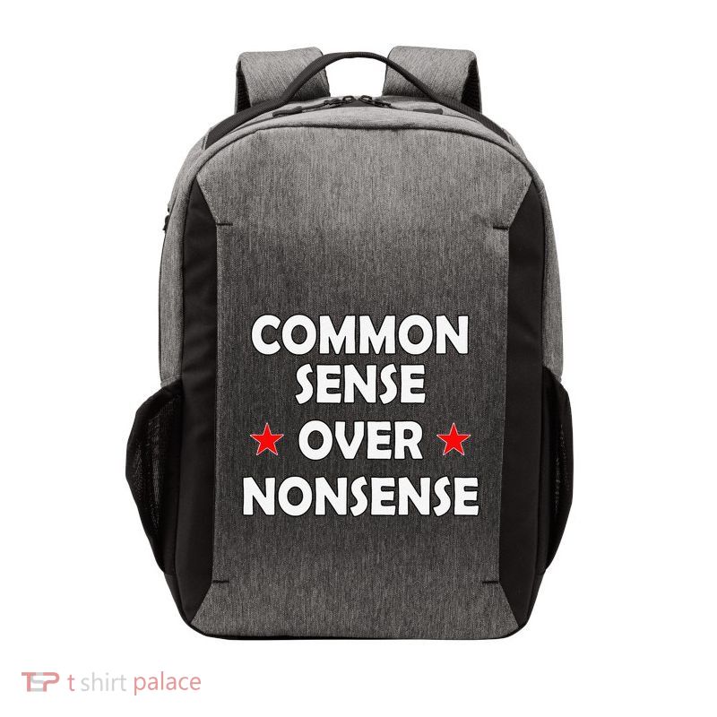 Common Sense Over Nonsense Vector Backpack