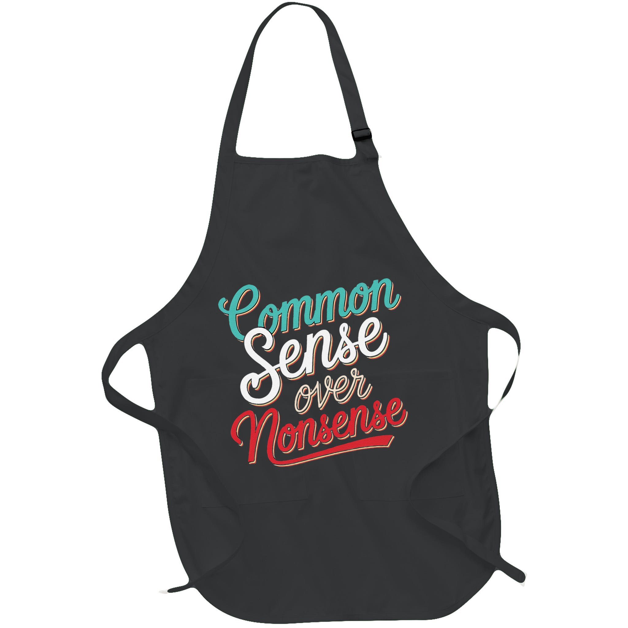Common Sense Over Nonsense Retro Apron