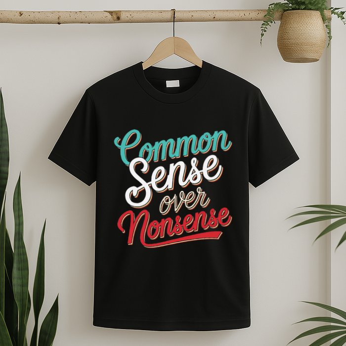 Common Sense Over Nonsense Retro T-Shirt