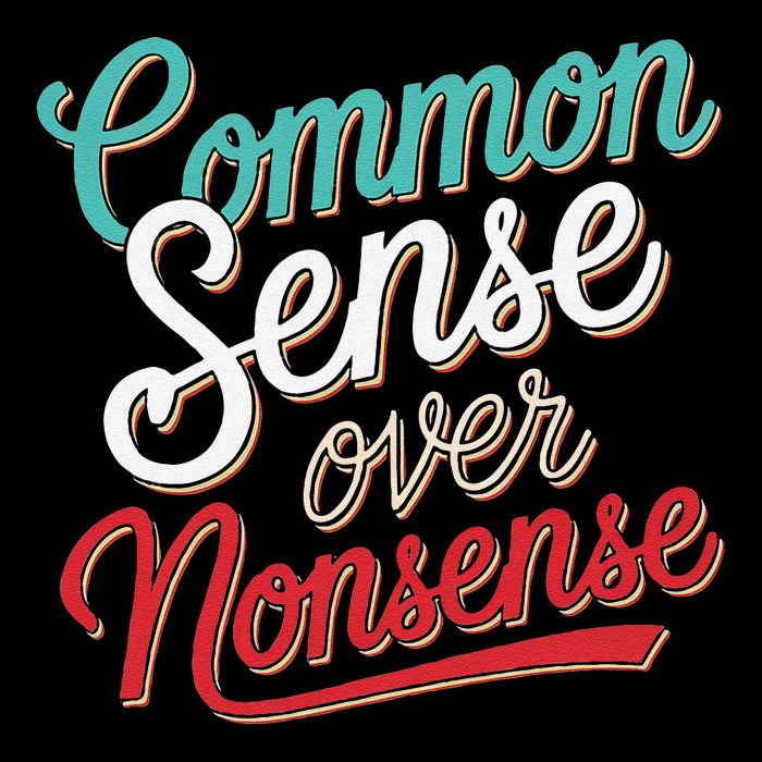 Common Sense Over Nonsense Retro Wool Snapback Cap