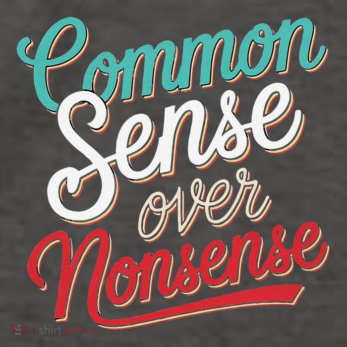 Common Sense Over Nonsense Retro Vector Backpack