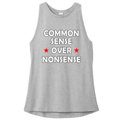 Common Sense Over Nonsense Ladies PosiCharge Tri-Blend Wicking Tank