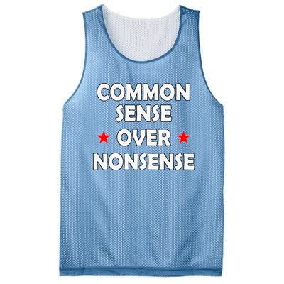 Common Sense Over Nonsense Mesh Reversible Basketball Jersey Tank