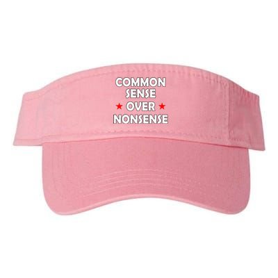 Common Sense Over Nonsense Valucap Bio-Washed Visor