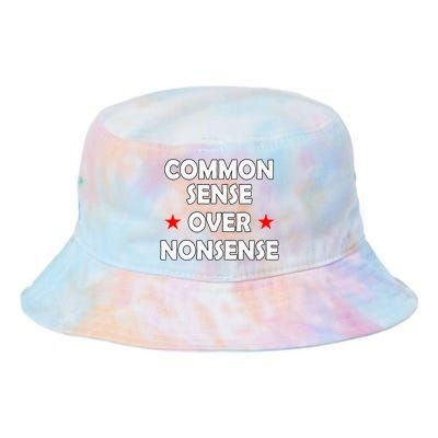 Common Sense Over Nonsense Tie Dye Newport Bucket Hat