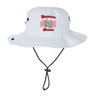 Christmas Season On Off Skeleton Funny Retro Xmas Holiday Gift Legacy Cool Fit Booney Bucket Hat