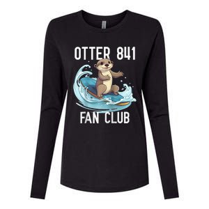 Cute Surfing Otter 841 Raglan Baseball Womens Cotton Relaxed Long Sleeve T-Shirt