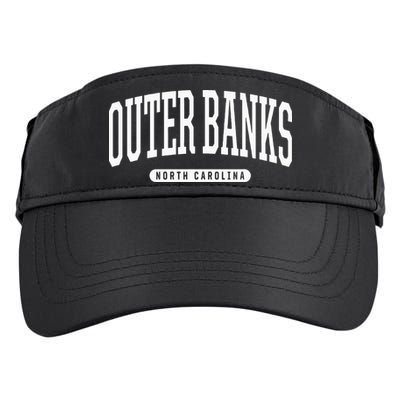 College Style Outer Banks North Carolina Souvenir Gift Adult Drive Performance Visor