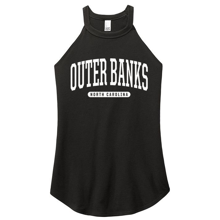 College Style Outer Banks North Carolina Souvenir Gift Women's Perfect Tri Rocker Tank