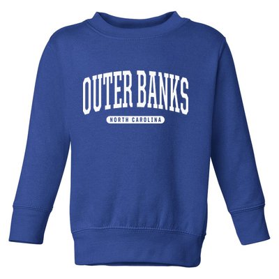 College Style Outer Banks North Carolina Souvenir Gift Toddler Sweatshirt