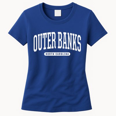 College Style Outer Banks North Carolina Souvenir Gift Womens T-Shirt