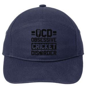 Cricket Season Obsessive Cricket Disorder Cricket Player  7-Panel Snapback Hat