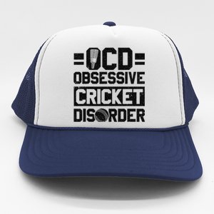 Cricket Season Obsessive Cricket Disorder Cricket Player  Trucker Hat