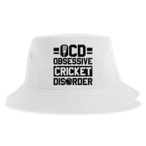 Cricket Season Obsessive Cricket Disorder Cricket Player  Sustainable Bucket Hat