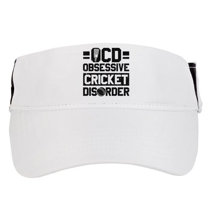 Cricket Season Obsessive Cricket Disorder Cricket Player  Adult Drive Performance Visor