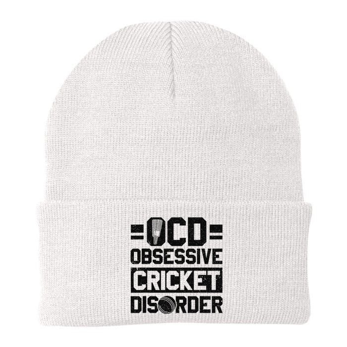 Cricket Season Obsessive Cricket Disorder Cricket Player  Knit Cap Winter Beanie