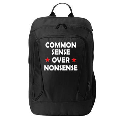 Common Sense Over Nonsense American Election Designs City Backpack