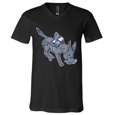 Colorado School Of Mines Orediggers Distressed Primary V-Neck T-Shirt