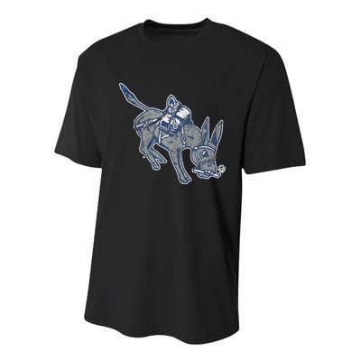 Colorado School Of Mines Orediggers Distressed Primary Youth Performance Sprint T-Shirt