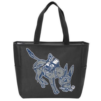Colorado School Of Mines Orediggers Distressed Primary Zip Tote Bag