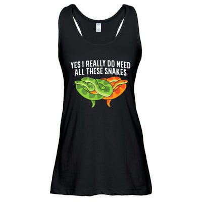 Cute Snake Owner Yes I Really Do Need All These Snakes Ladies Essential Flowy Tank