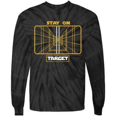 Cheeseheadtv Stay On Target Tie-Dye Long Sleeve Shirt