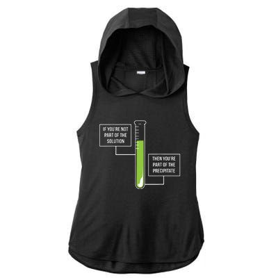 Chemistry Solution Or Precipitate Funny Chemist Ladies PosiCharge Tri-Blend Wicking Draft Hoodie Tank