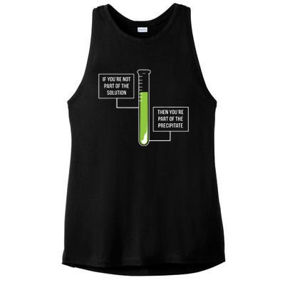 Chemistry Solution Or Precipitate Funny Chemist Ladies PosiCharge Tri-Blend Wicking Tank