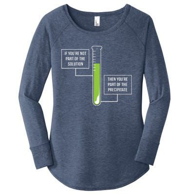 Chemistry Solution Or Precipitate Funny Chemist Women's Perfect Tri Tunic Long Sleeve Shirt