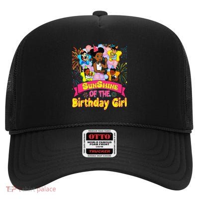 Cute SunShine of the Birthday Girl High Crown Mesh Back Trucker Hat