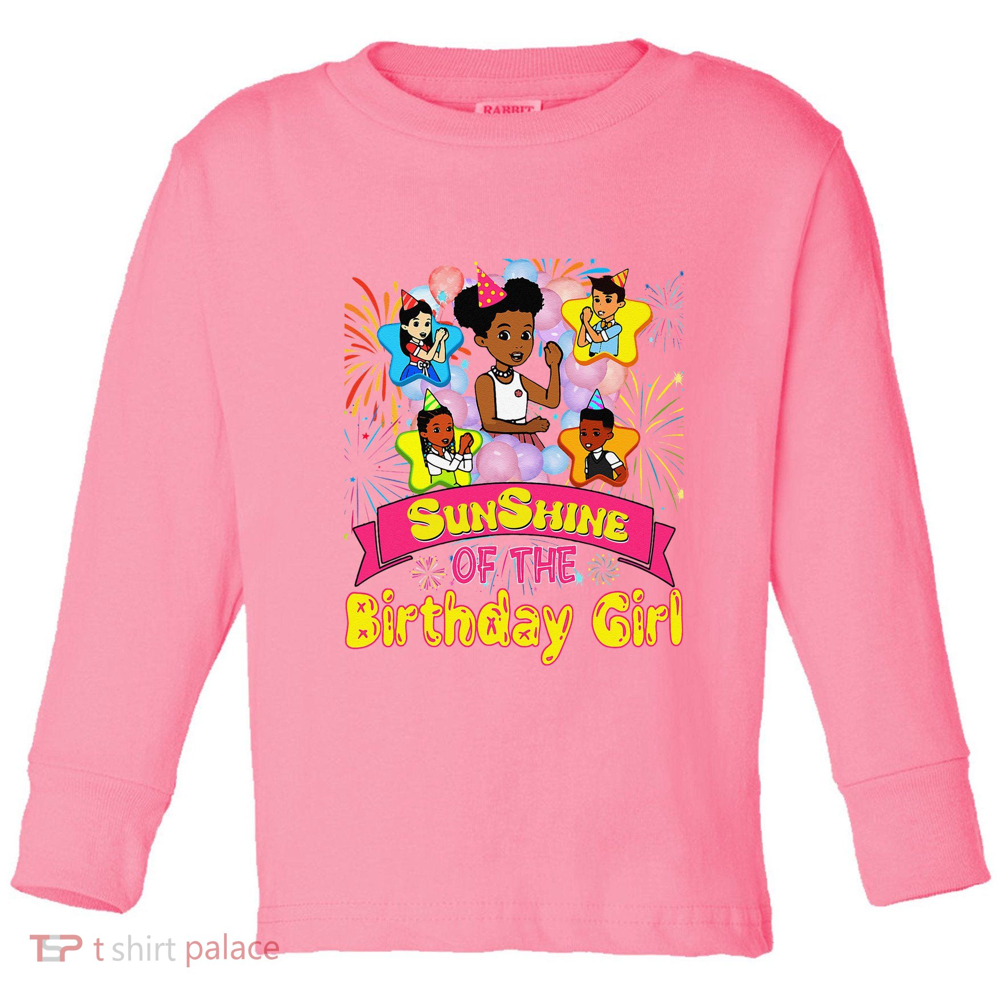 Cute SunShine of the Birthday Girl Toddler Long Sleeve Shirt